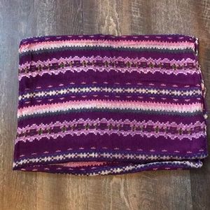 Urban Outfitters Purple Printed Infinity Scarf